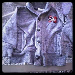 Adorable Gray Mickey Cardigan